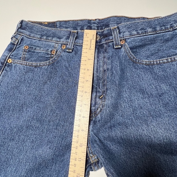 Levi’s 505 Jeans Men's 31x32 Blue Medium Wash Straight Regular Fit - Picture 8 of 13